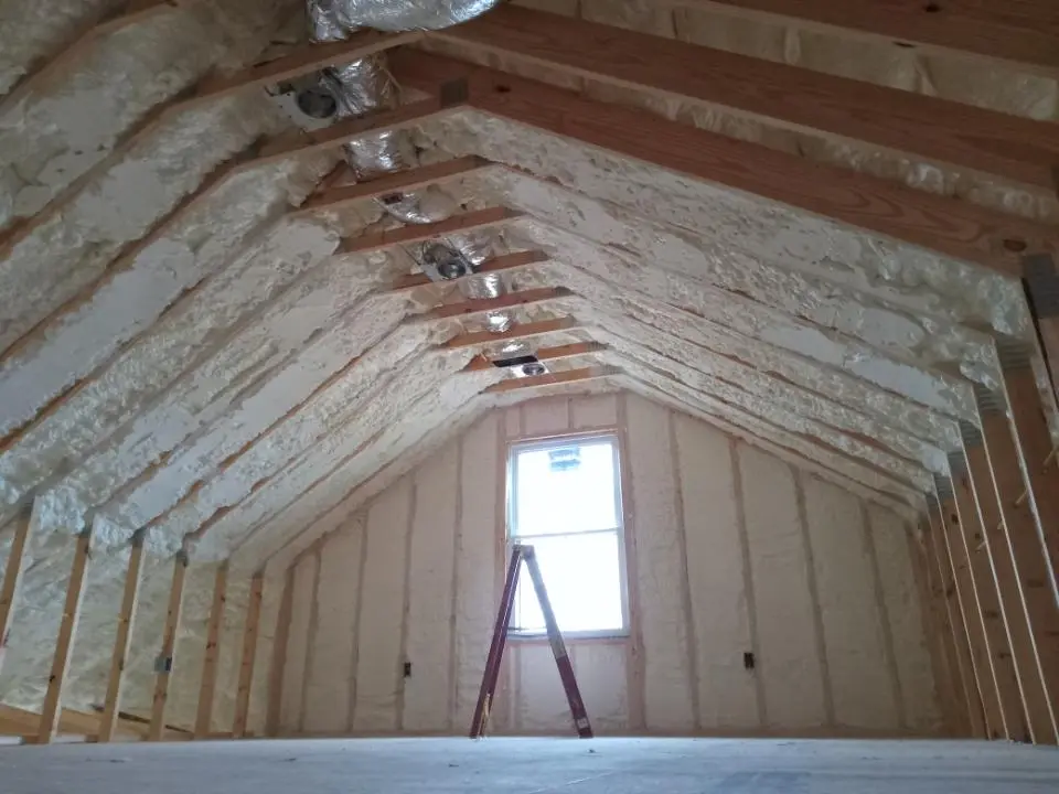 Spray foam roofing application for Crawl Space Insulation project in Gurnee